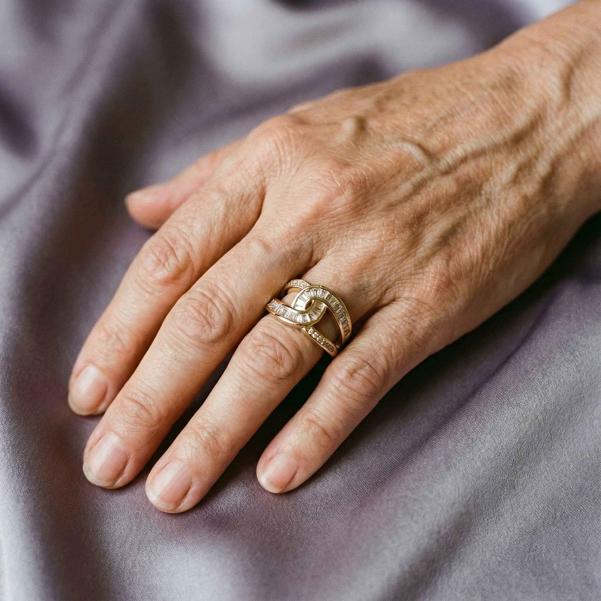 Chic ring med rosett