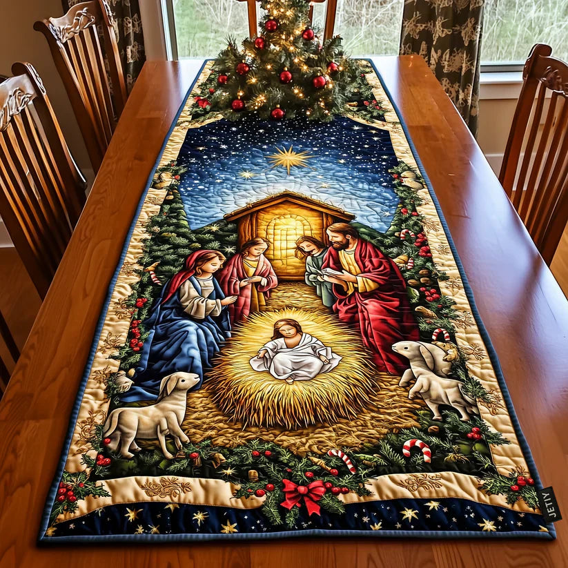 Quiltad bordstablett – Betlehemsstjärnan