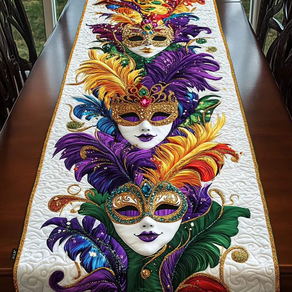 Quiltad bordstablett – Karnevalsmasker