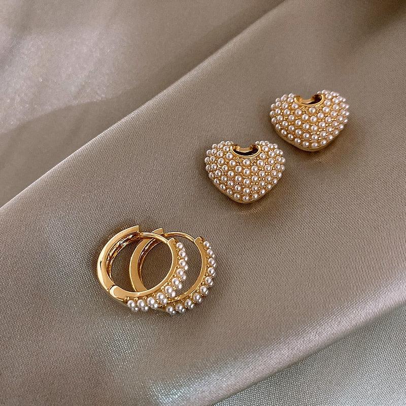 Guldringörhängen “Perles d'Amour”