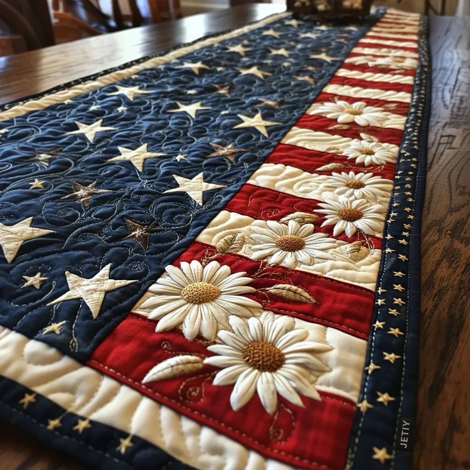 Quiltad bordstablett – Stjärnskönhet