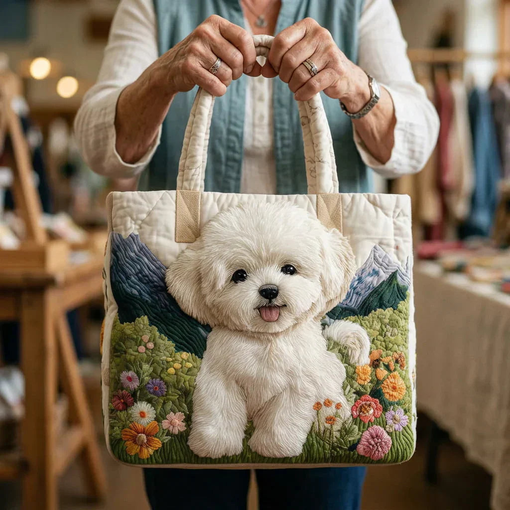 Handgjord quiltad väska – Förtrollad hund