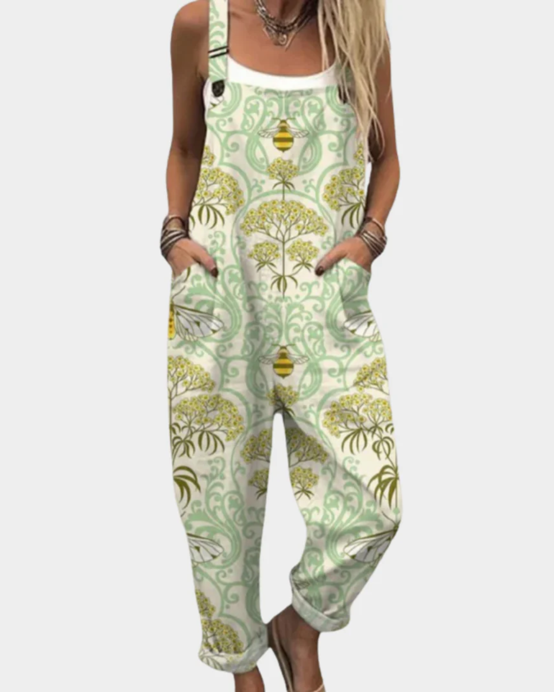 Comfortable Printed Overall/Jumpsuit