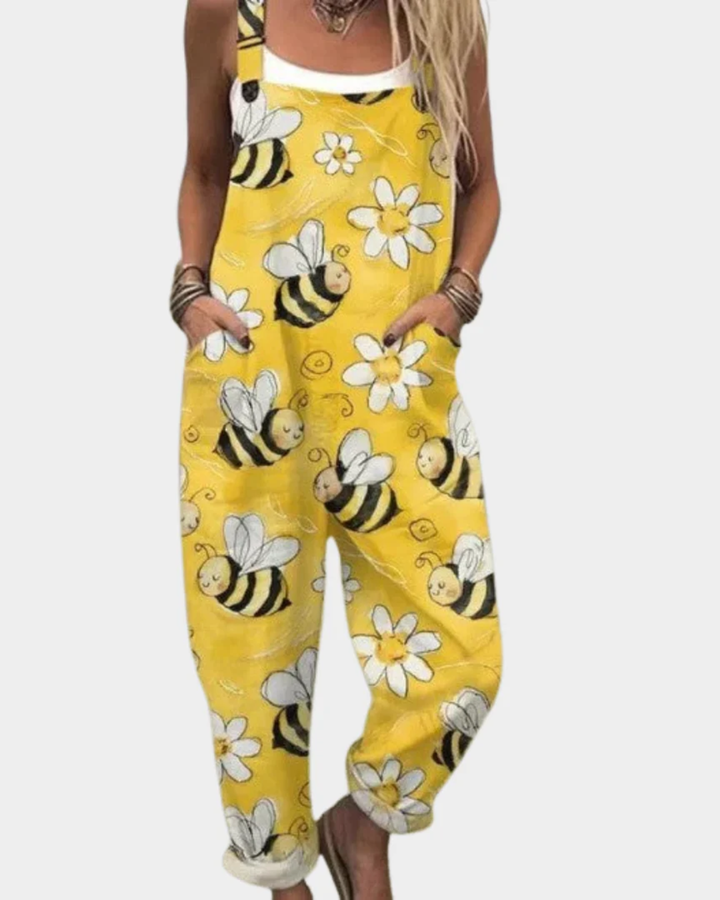 Comfortable Printed Overall/Jumpsuit