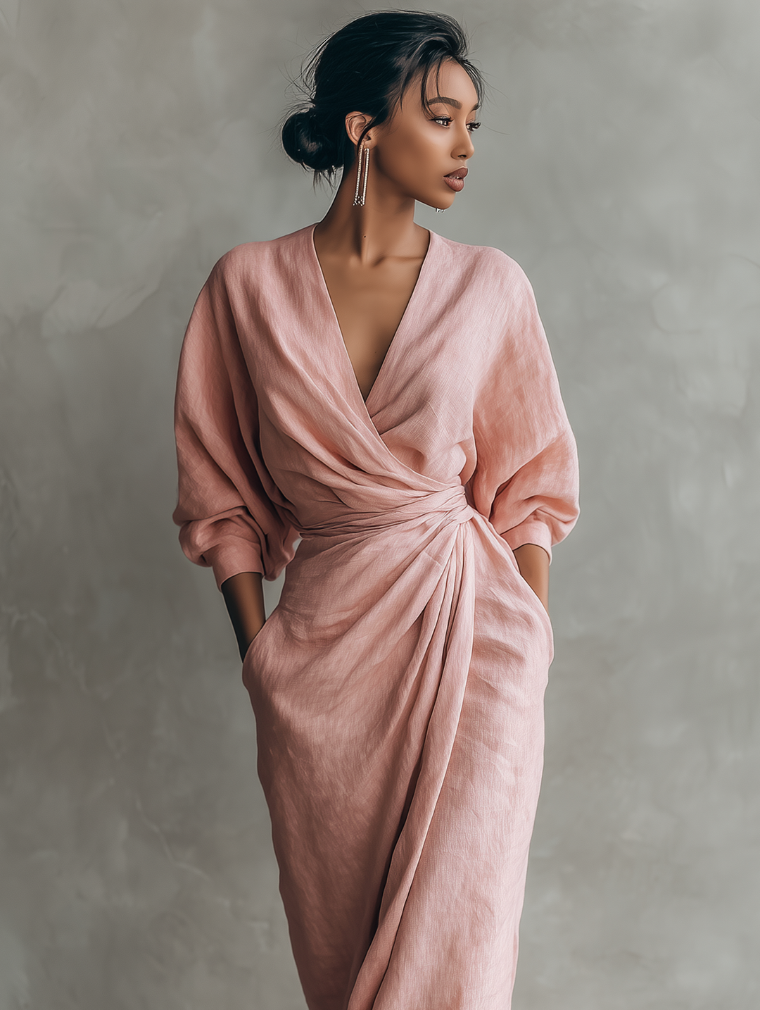 Julianna | Minimalist Wrap Maxi Dress