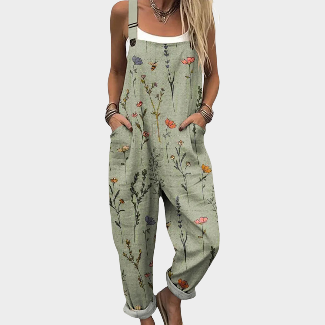 Comfortable Printed Overall/Jumpsuit