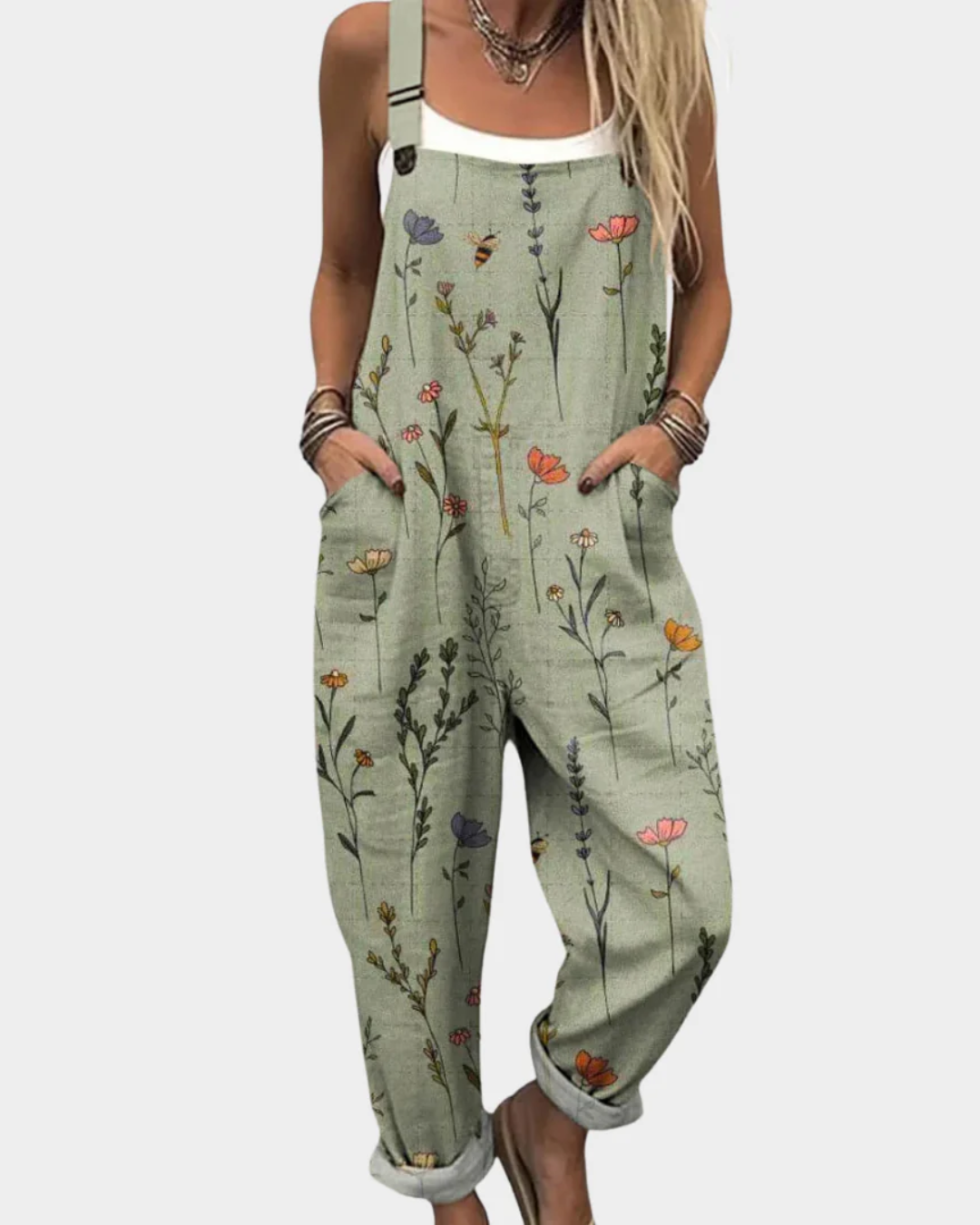 Comfortable Printed Overall/Jumpsuit