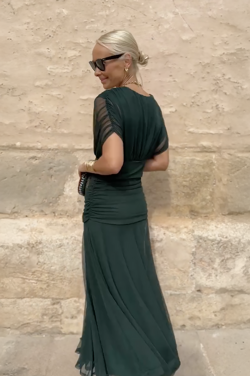 Valentina | V-neck Maxi Dress