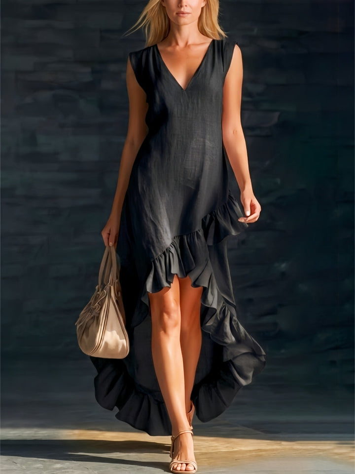 Sienna | Ruffle High-Low Boho Dress