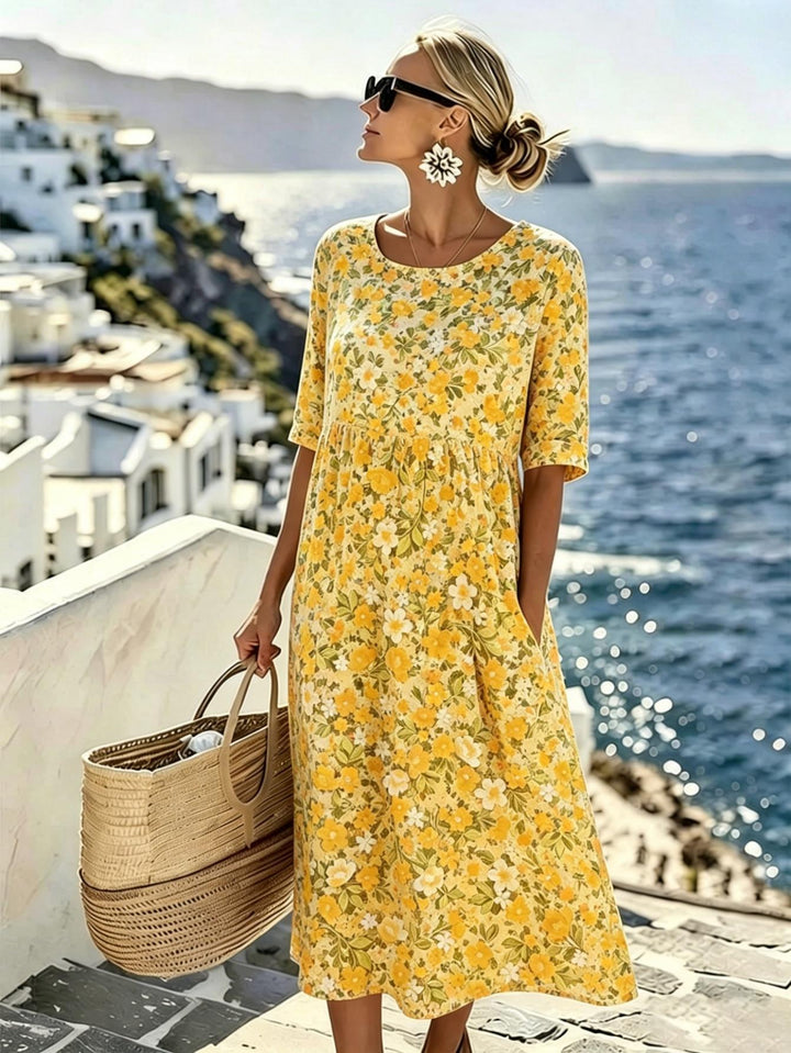 Marigold™ | Wildflower Meadow Midi Dress