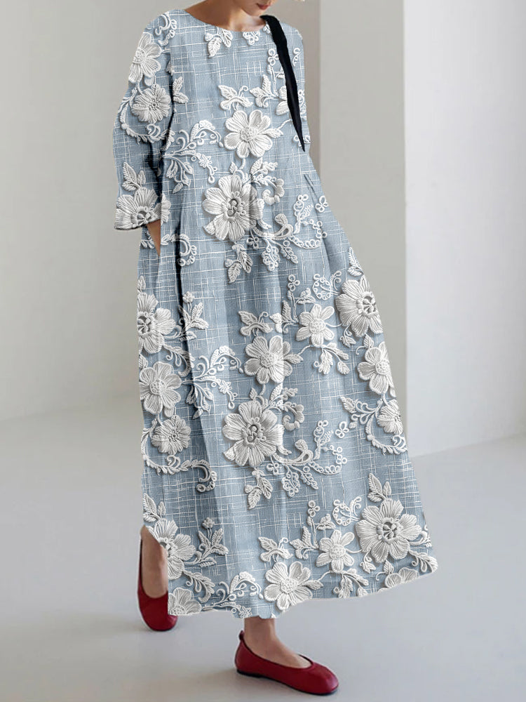 Avery - Elegant Printed Maxi Dress