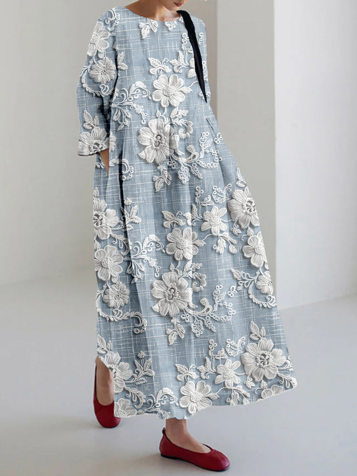 Avery - Elegant Printed Maxi Dress