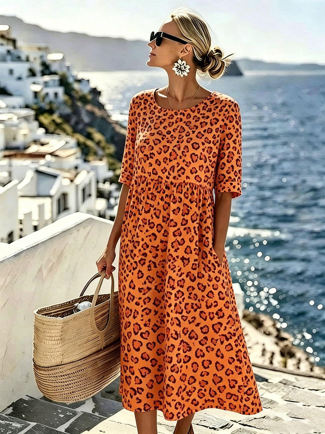 Sienna™ | Wild Grace Midi Dress