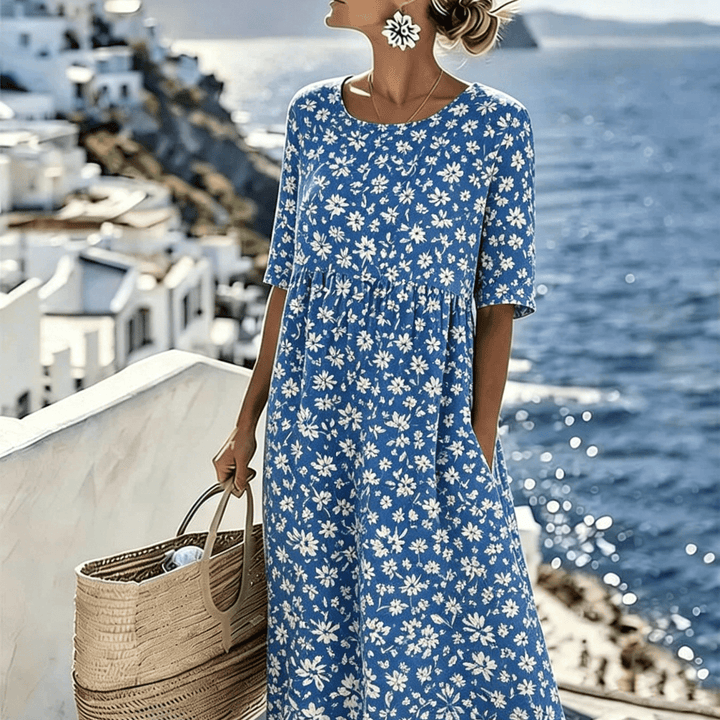 Grace™ - Elegant Floral Summer Midi Dress
