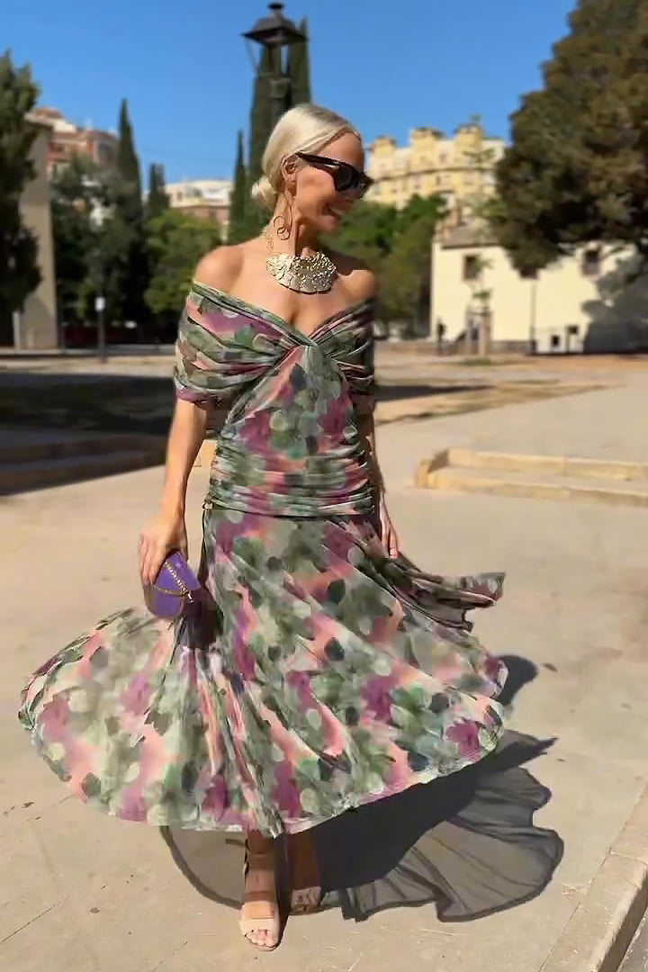 Valentina | V-neck Maxi Dress
