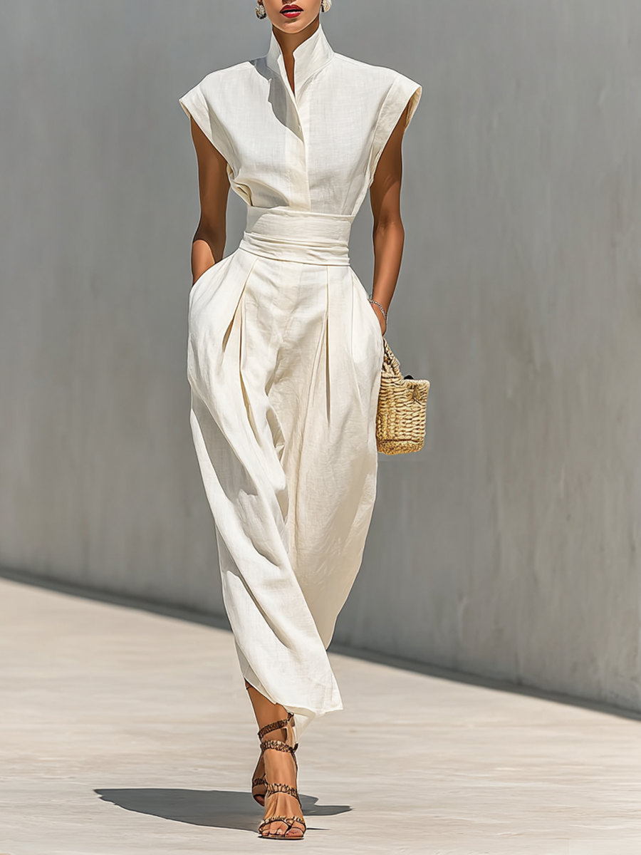 Jada | Lapel Waist Maxi Dress
