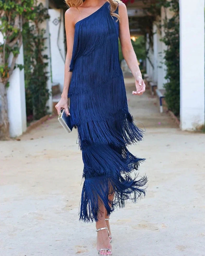 Lauren - Maxi Dress with fringes