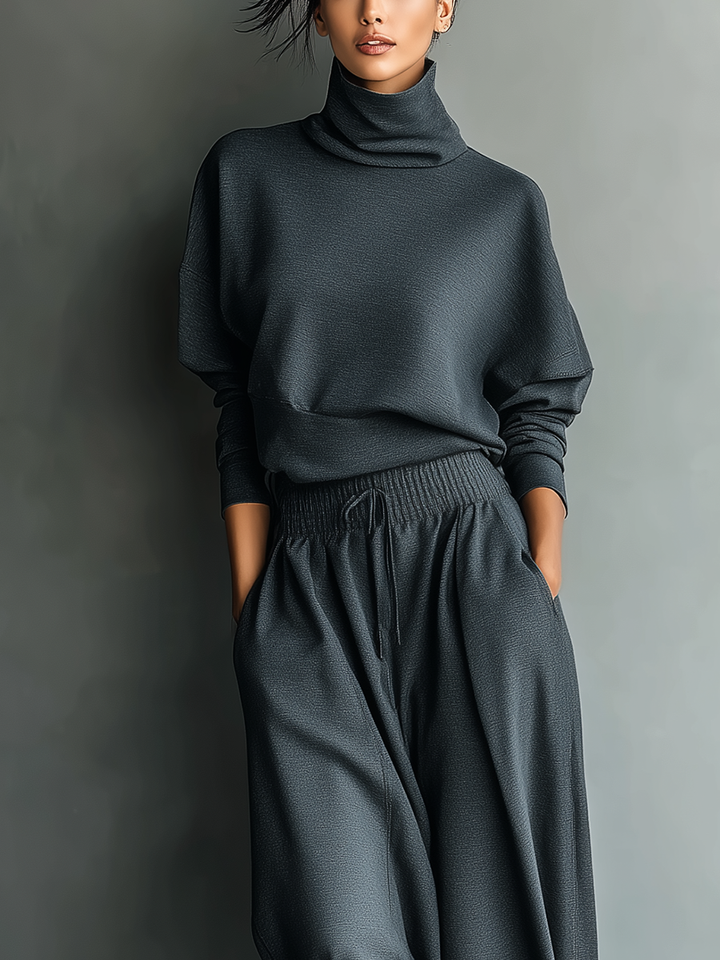 Knit Ensemble Wide Pants