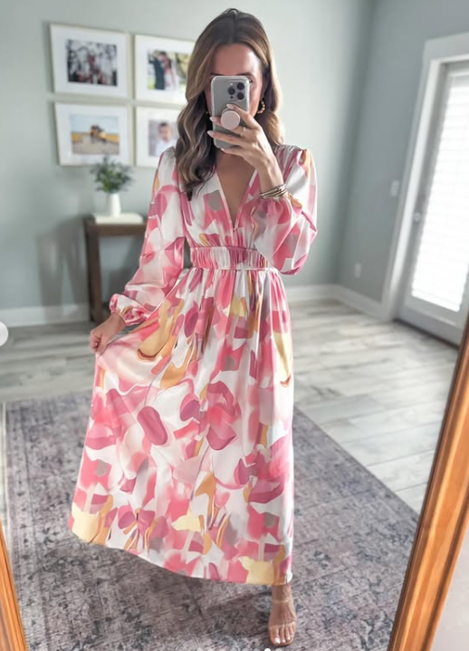 Elise - Floral Charm Maxi Dress