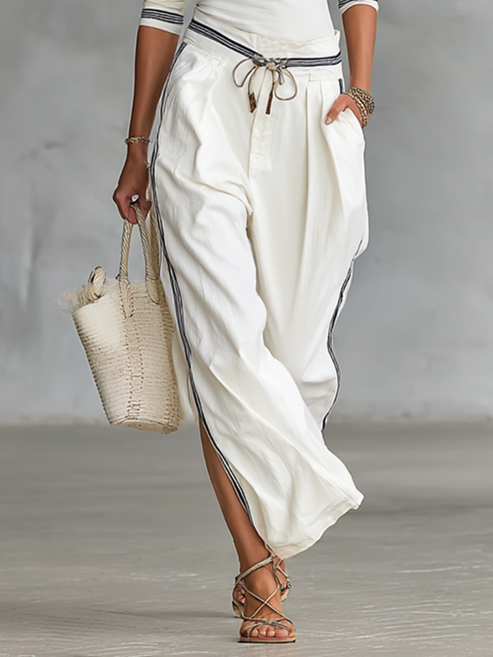Sport Set Wide Pants with Drawstring