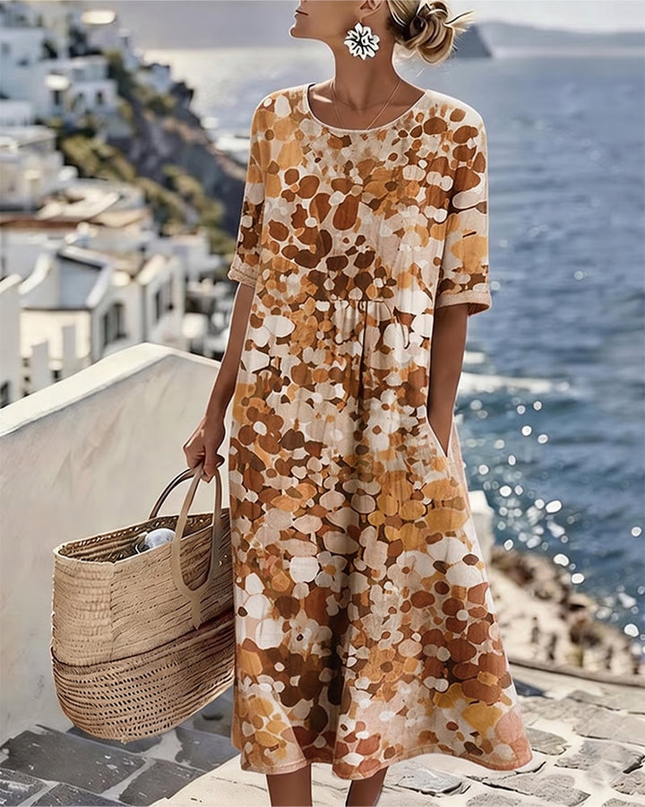 Elena™ - Elegant Floral Summer Midi Dress