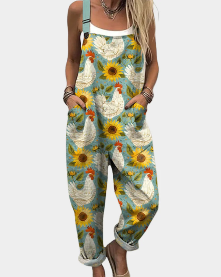 Comfortable Printed Overall/Jumpsuit