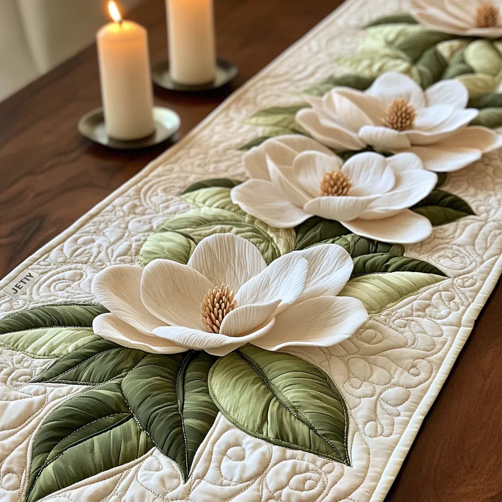 Quiltad bordstablett – Blommande grace