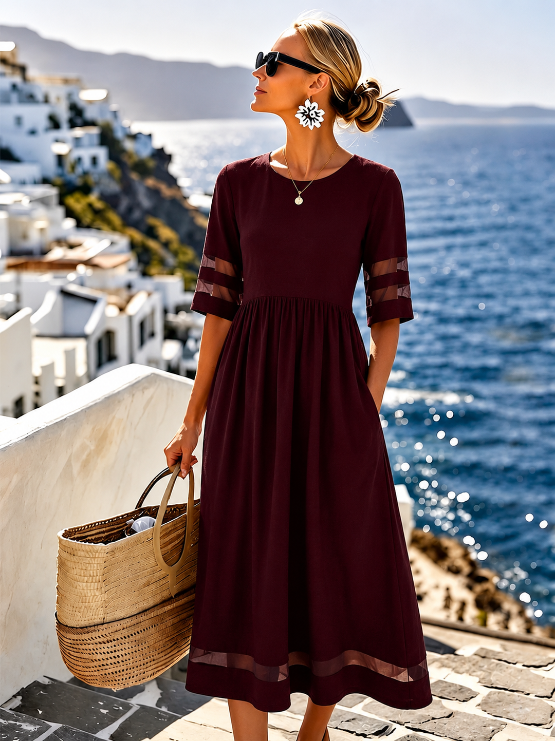 Cerelia | Flattering Tummy-Smoothing Midi Dress
