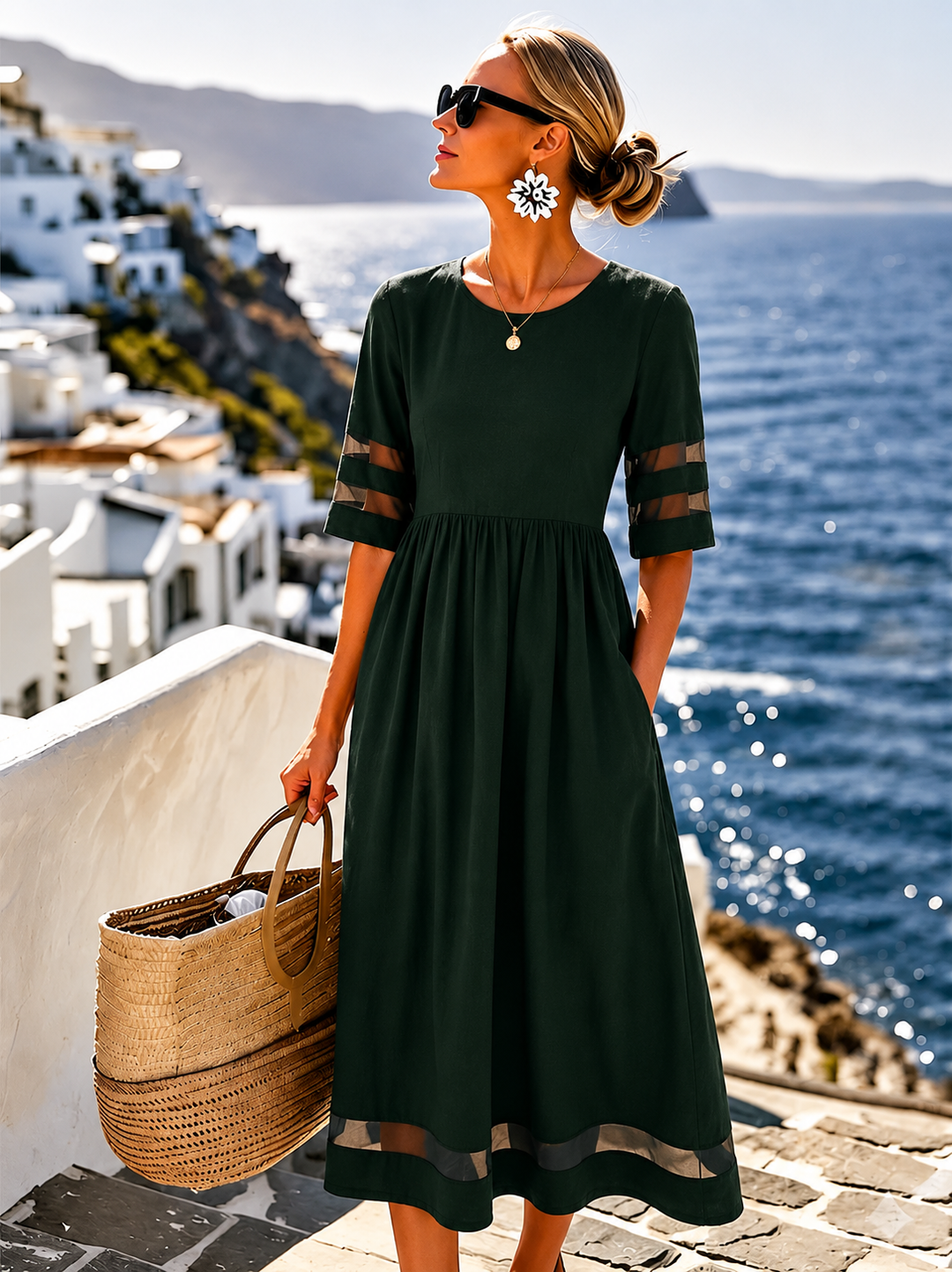 Cerelia | Flattering Tummy-Smoothing Midi Dress