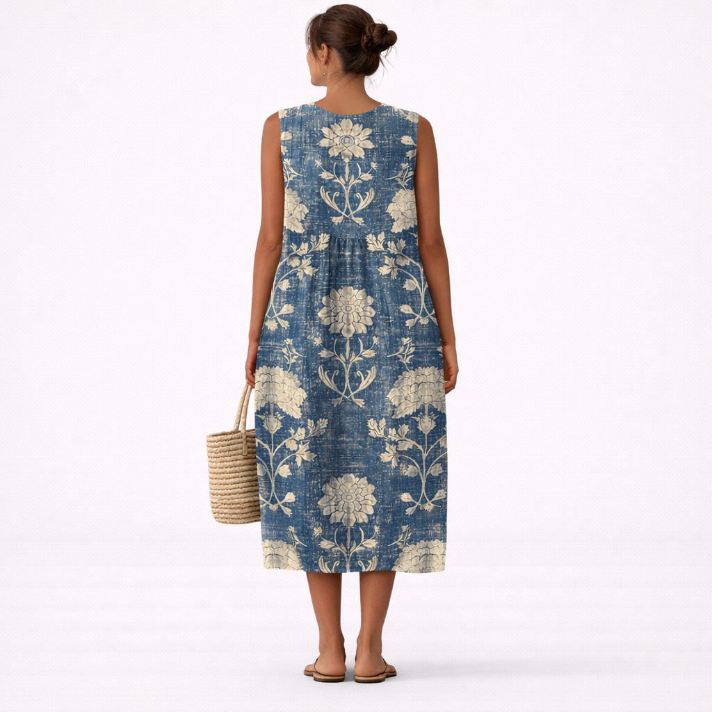 Alberte™ | Classic Midi Floral Dress