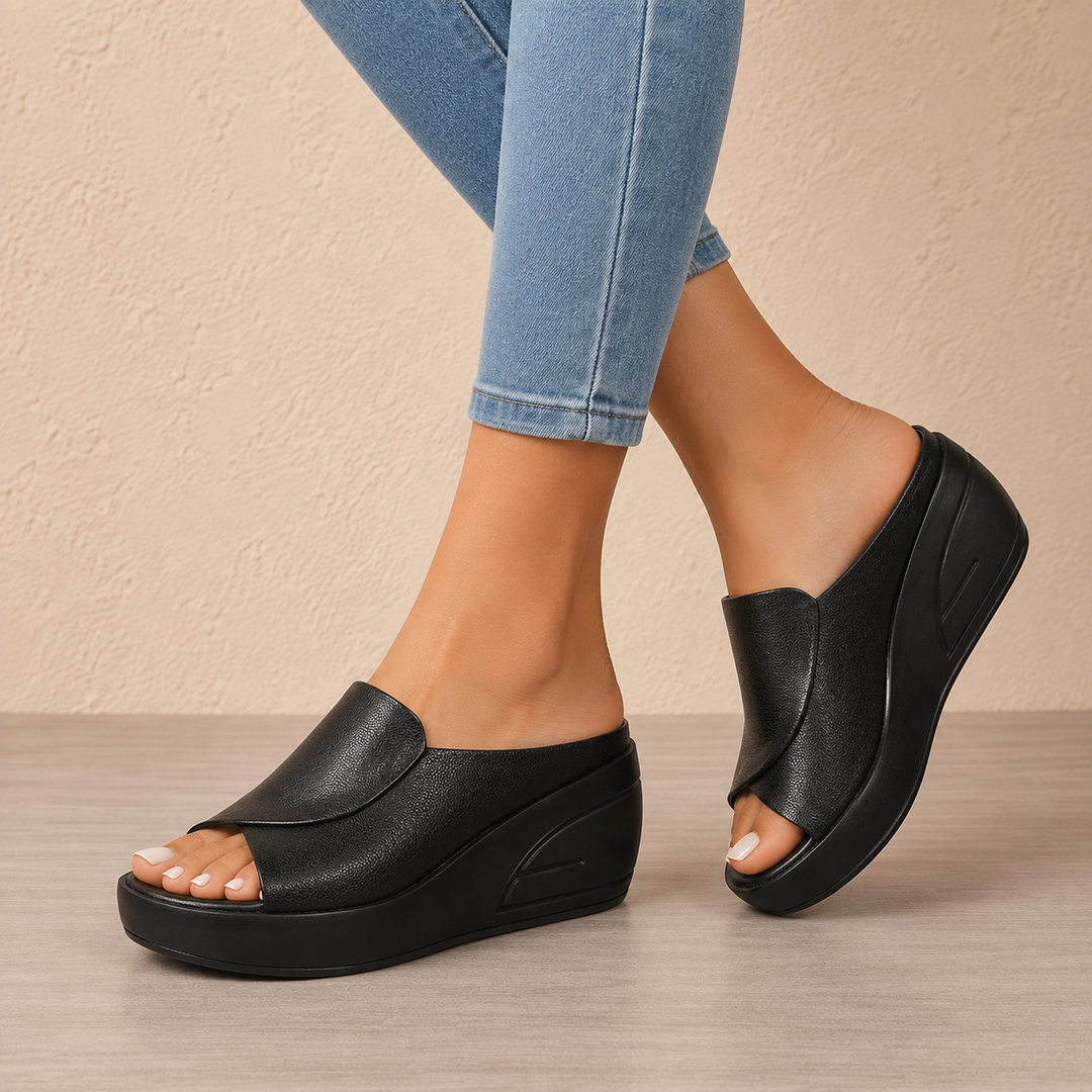Eliza | Orthopaedic Slip-on Wedge Sandals