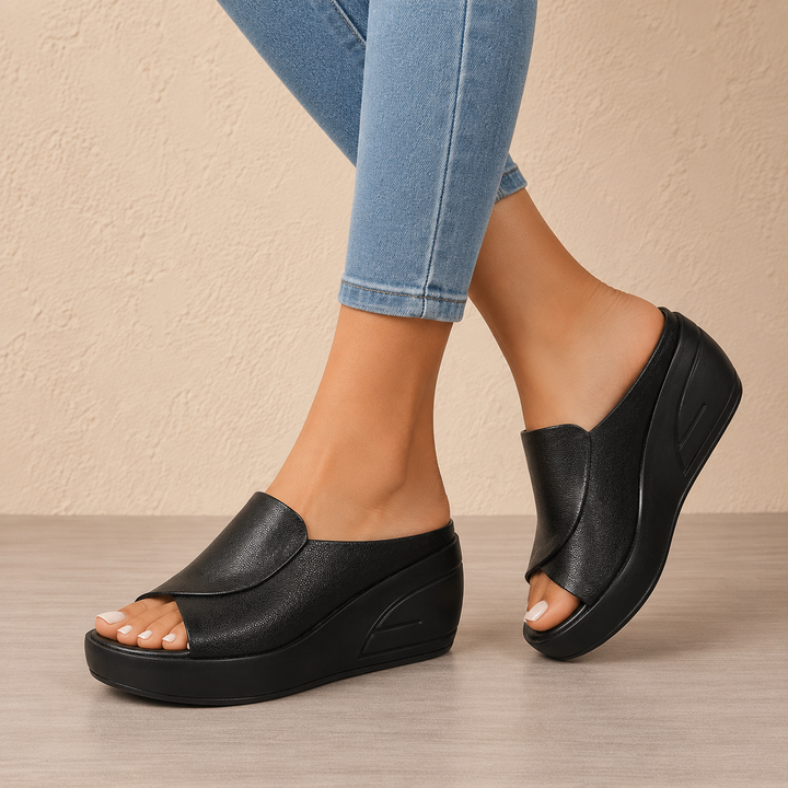 Eliza | Orthopaedic Slip-on Wedge Sandals