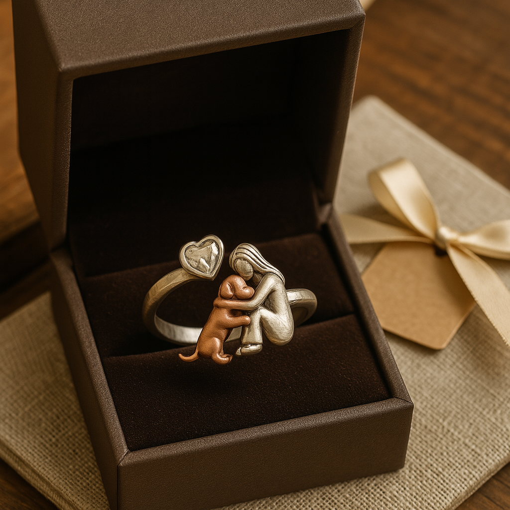 Hundhalsband i 925 sterlingsilver – Handgjort med hjärtzirkonia och justerbar passform