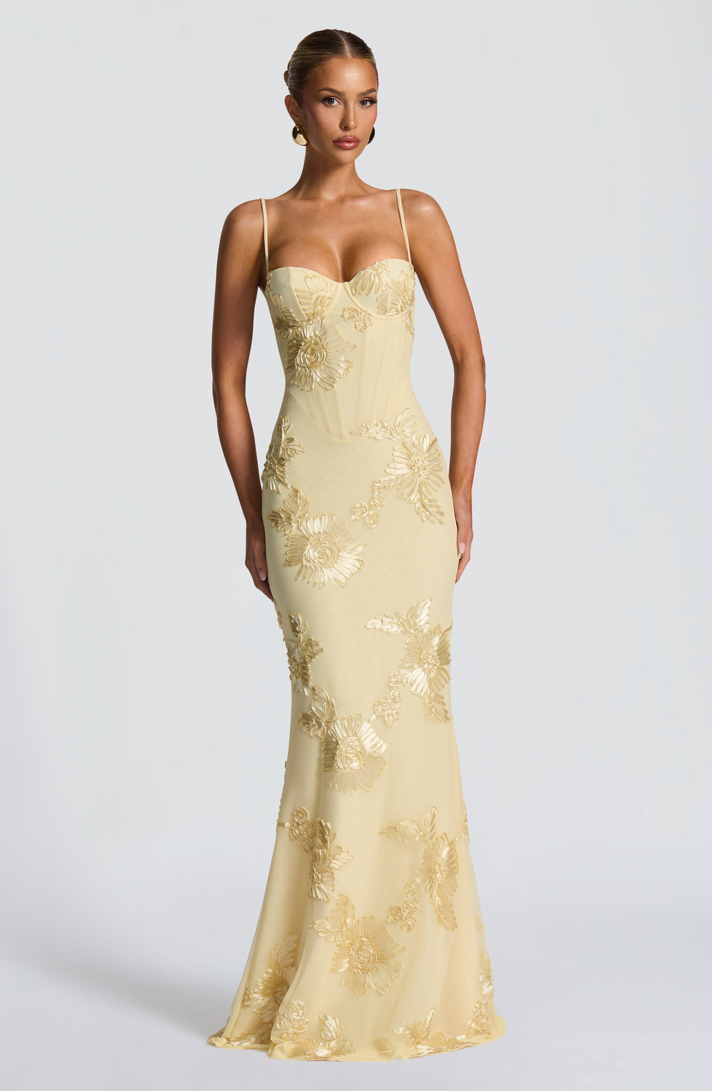 Aveline - Floral Corset Gown