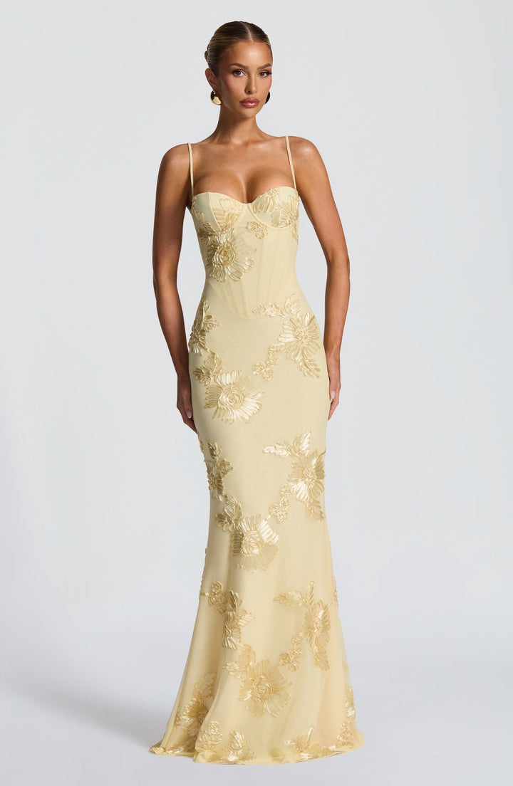 Aveline - Floral Corset Gown