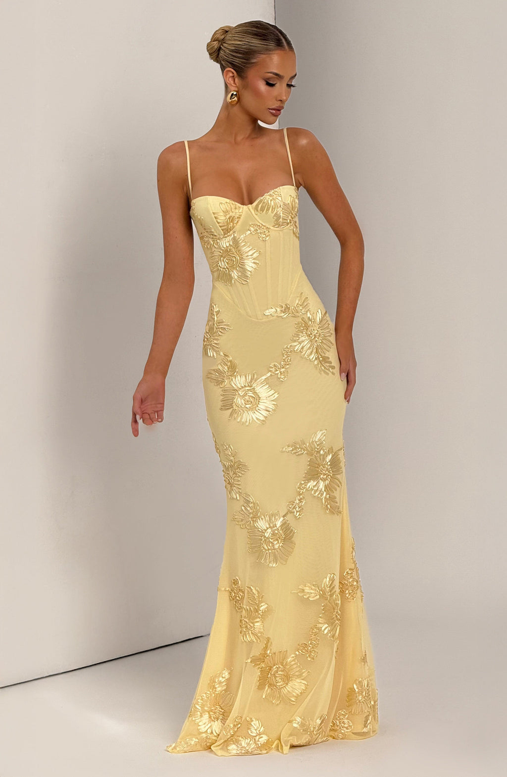 Aveline - Floral Corset Gown