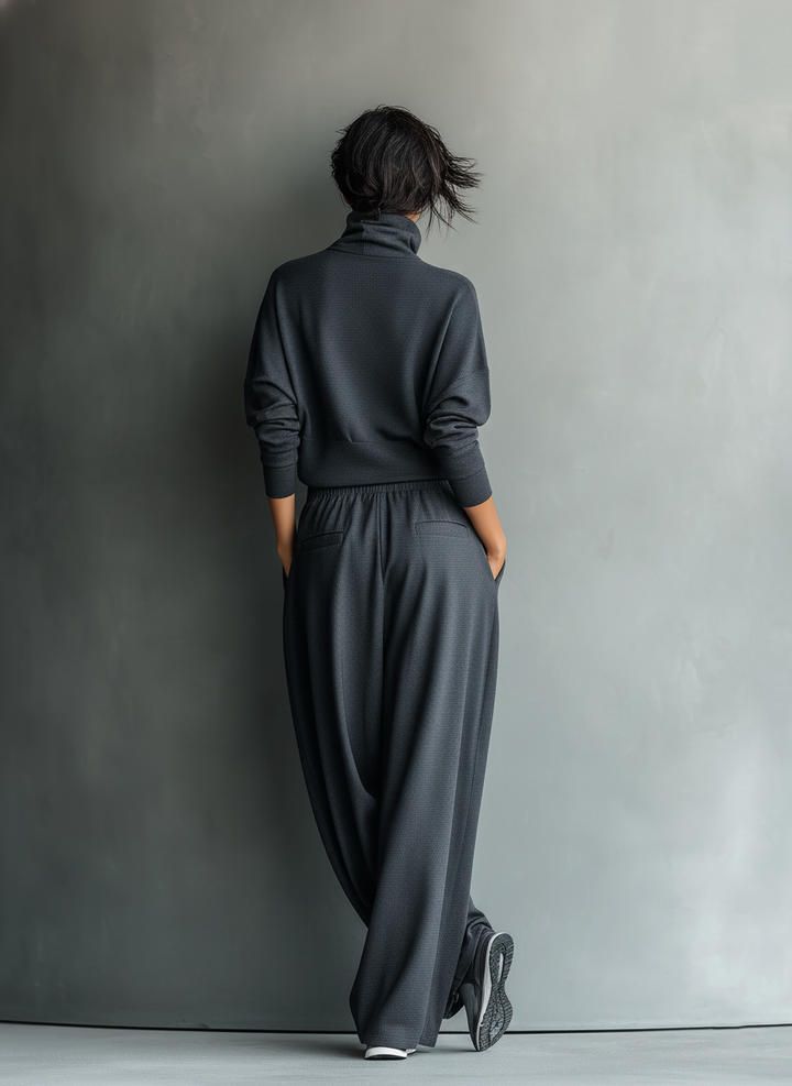 Knit Ensemble Wide Pants