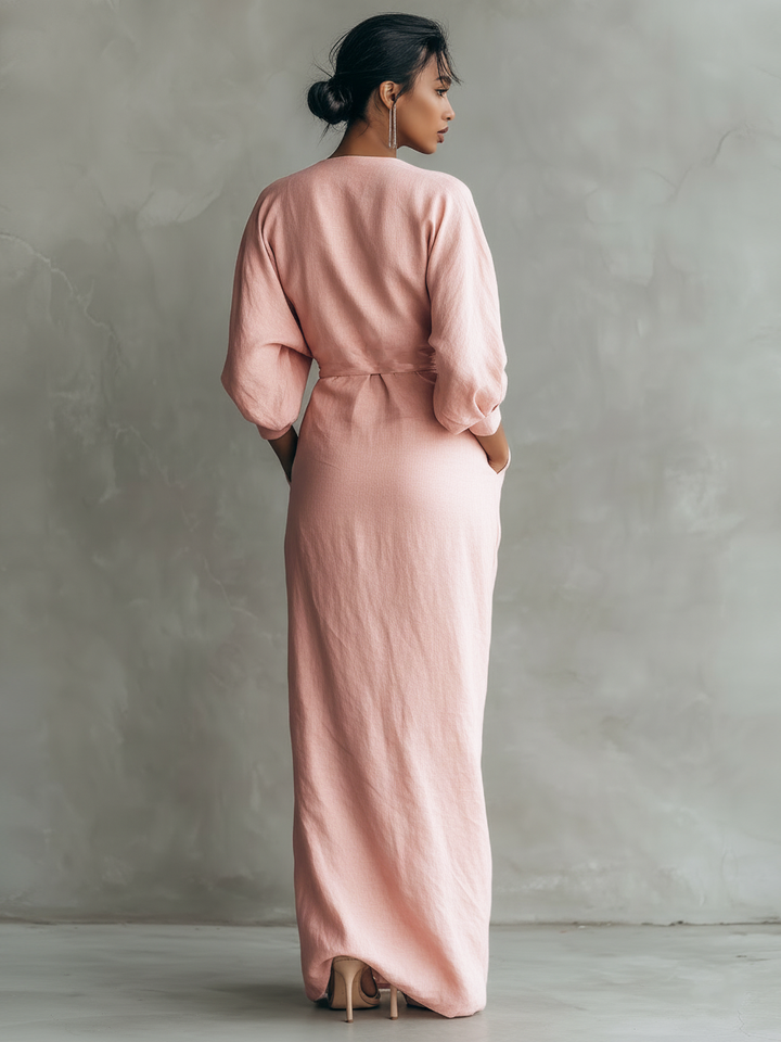 Julianna | Minimalist Wrap Maxi Dress