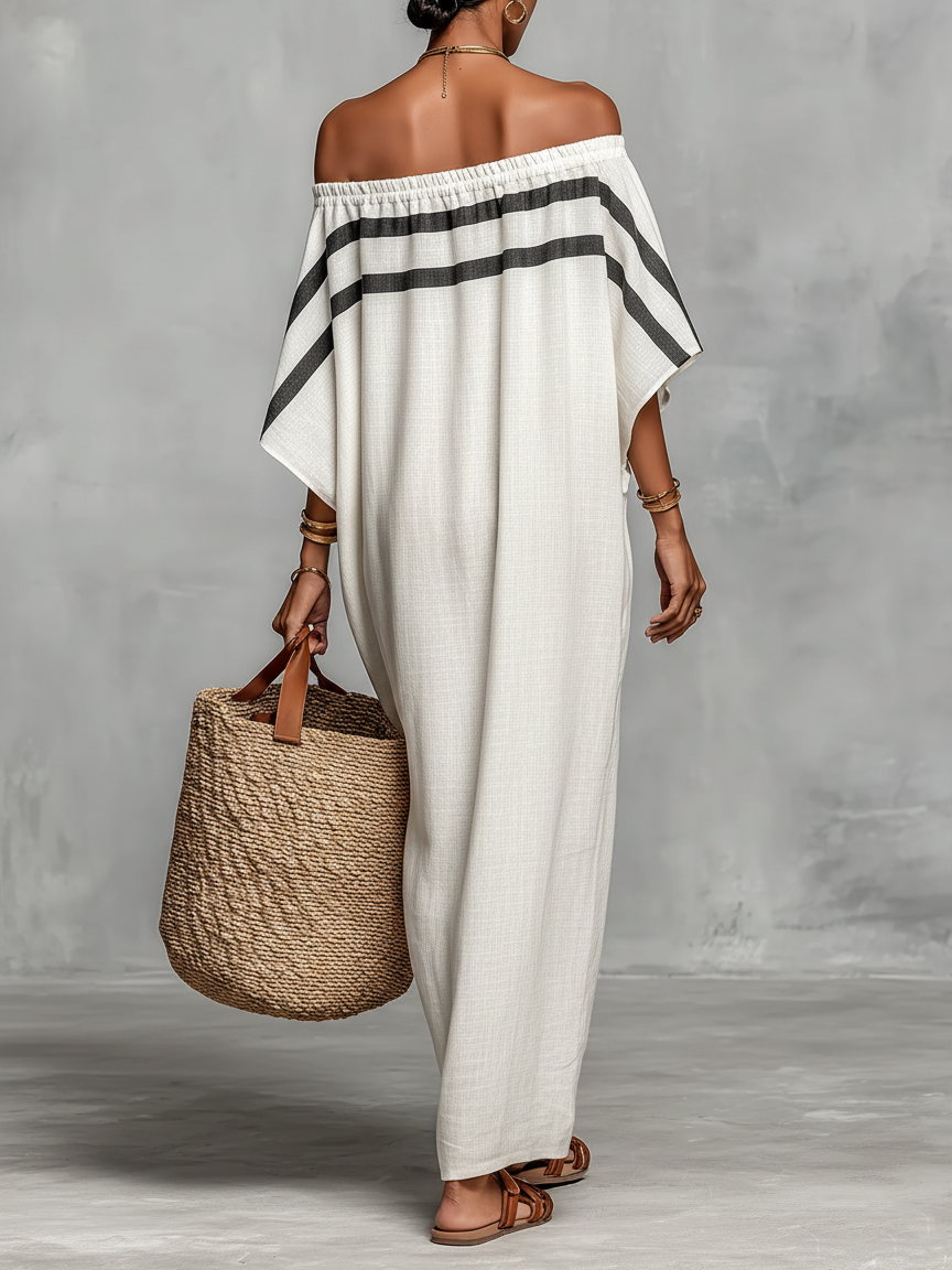 Minimalist Linen Maxi Dress