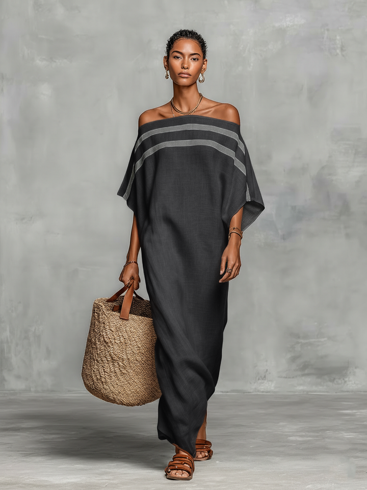 Minimalist Linen Maxi Dress