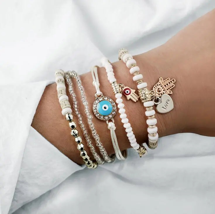 Set med Hamsa-armband