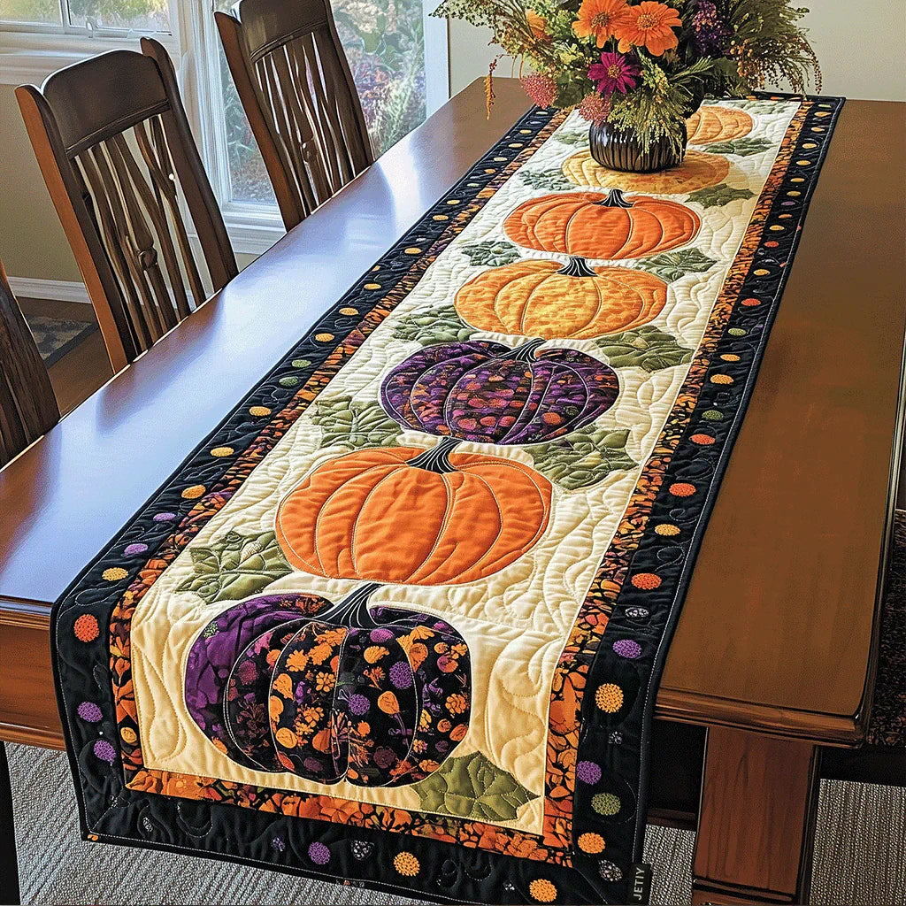 Quiltad bordstablett – Kryddig pumpa