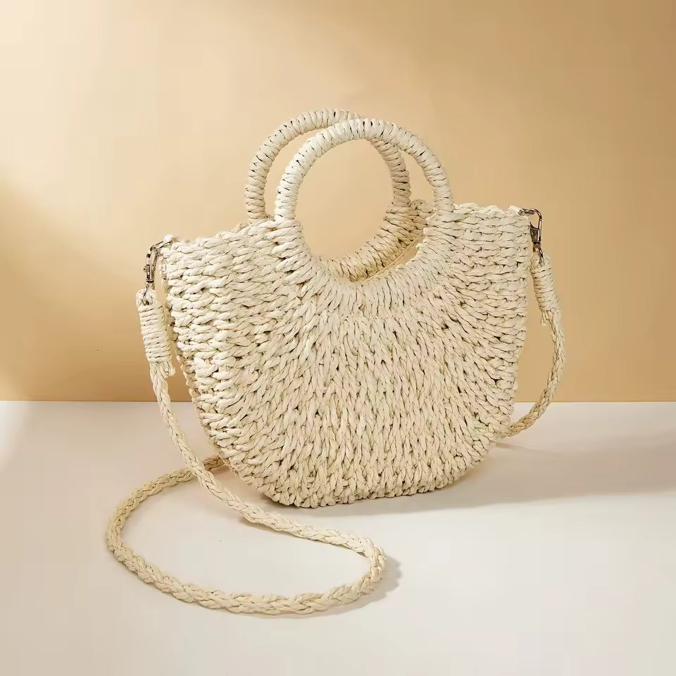 Amelia™ Handwoven Summer Straw Bag