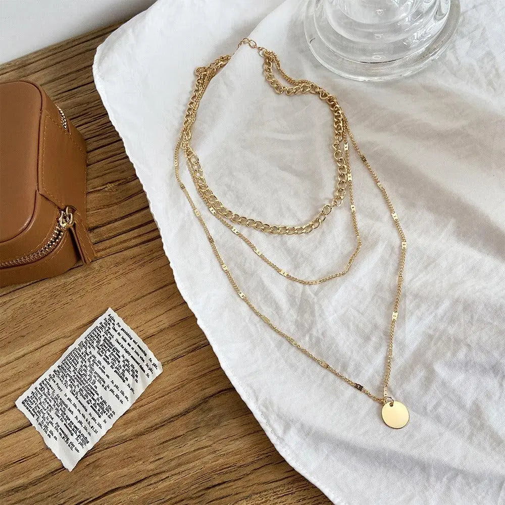 Halsband pläterat i guld och silver
