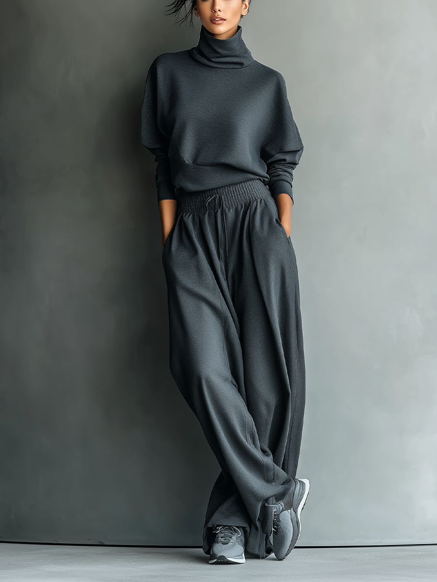 Knit Ensemble Wide Pants
