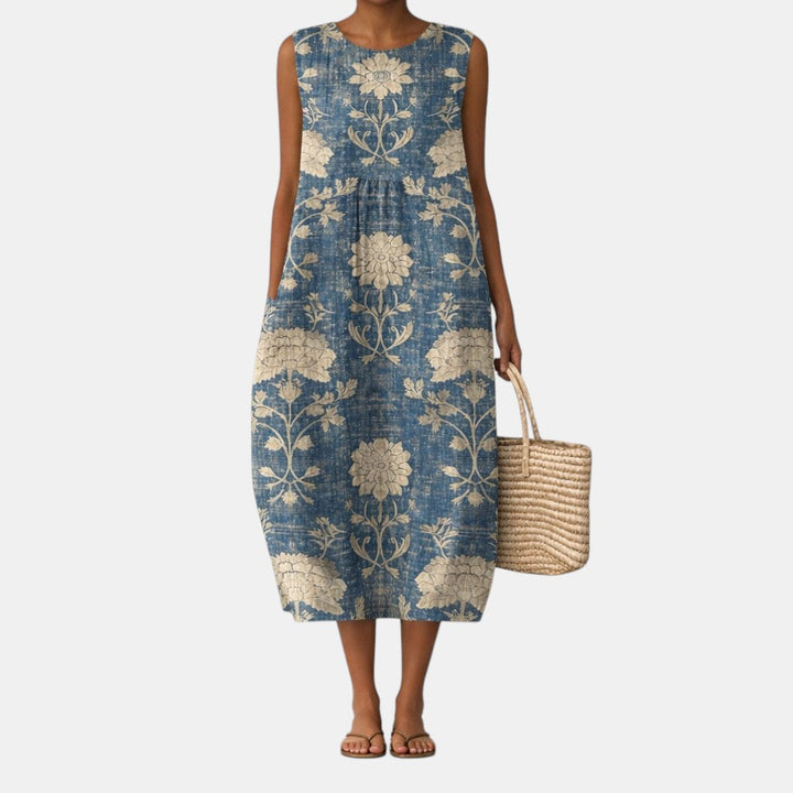 Alberte™ | Classic Midi Floral Dress