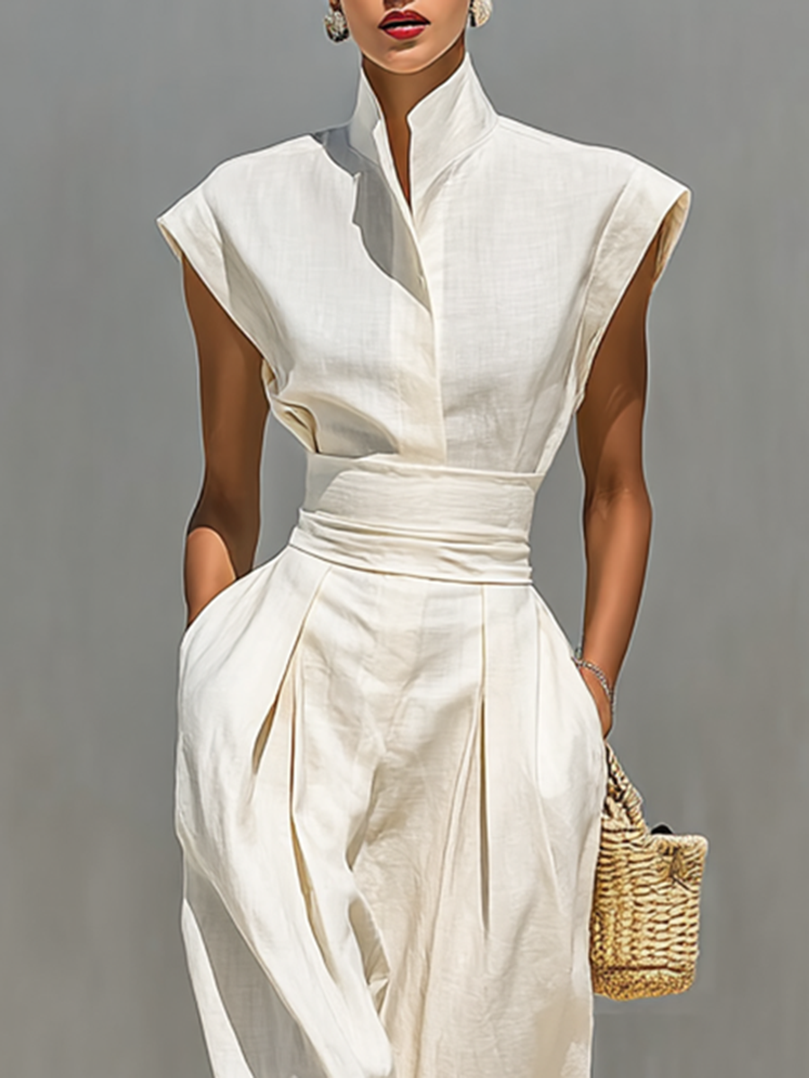 Jada | Lapel Waist Maxi Dress