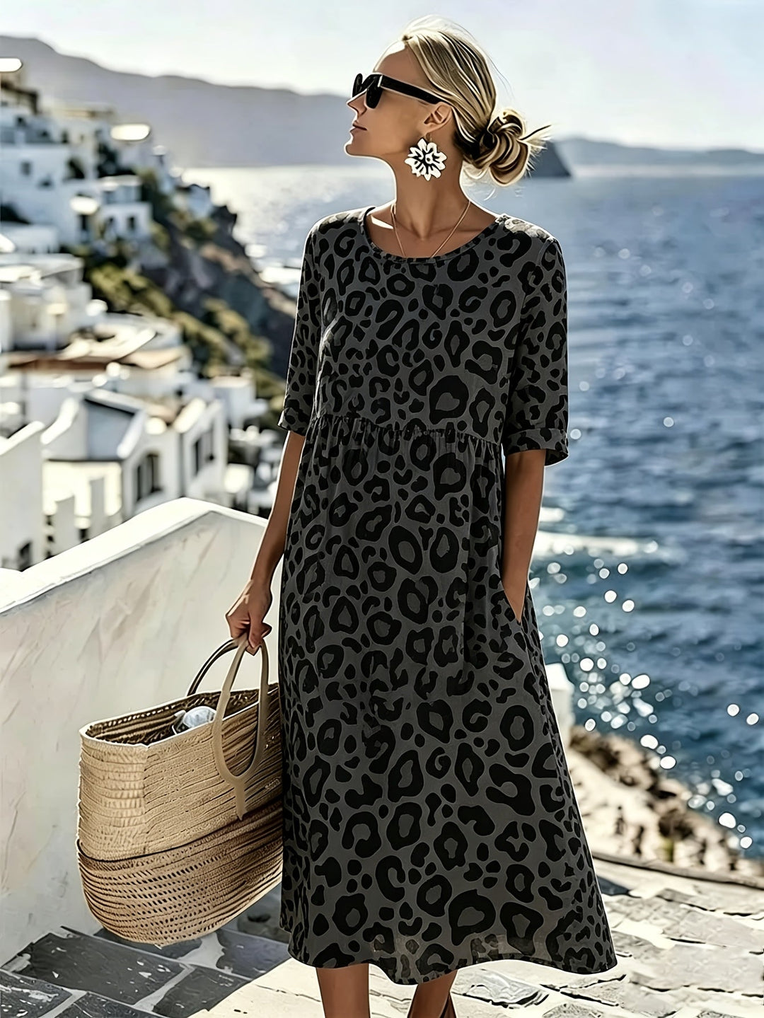 Sienna™ | Wild Grace Midi Dress