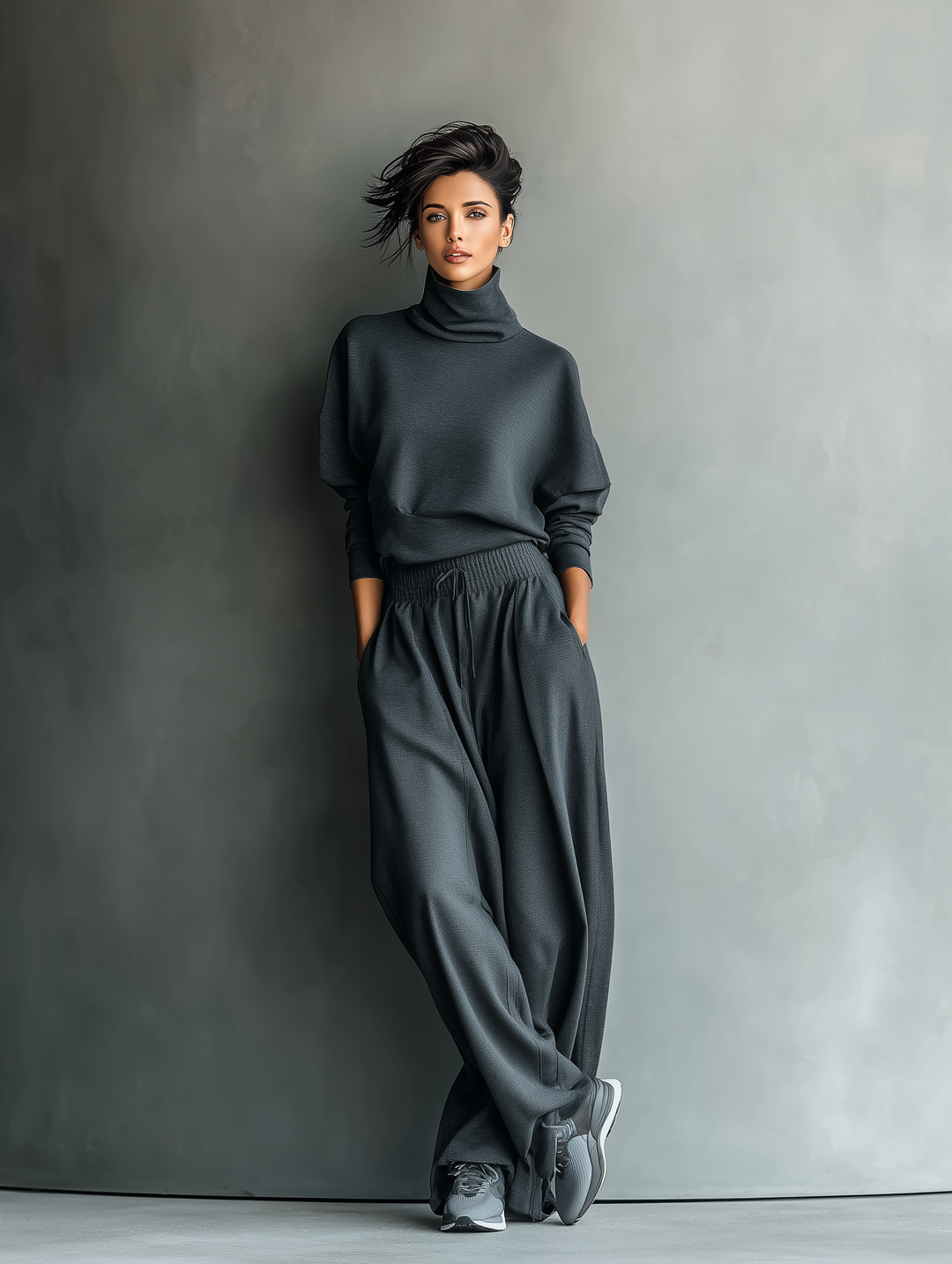Knit Ensemble Wide Pants