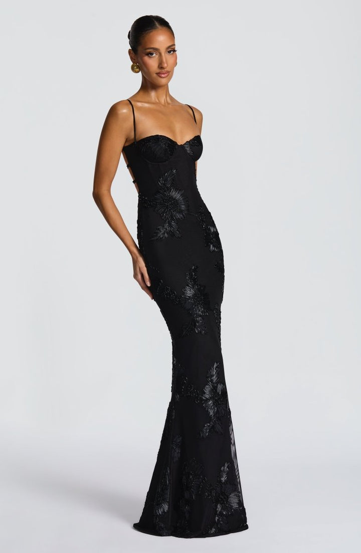 Bodycon Maxi Dress with Lace